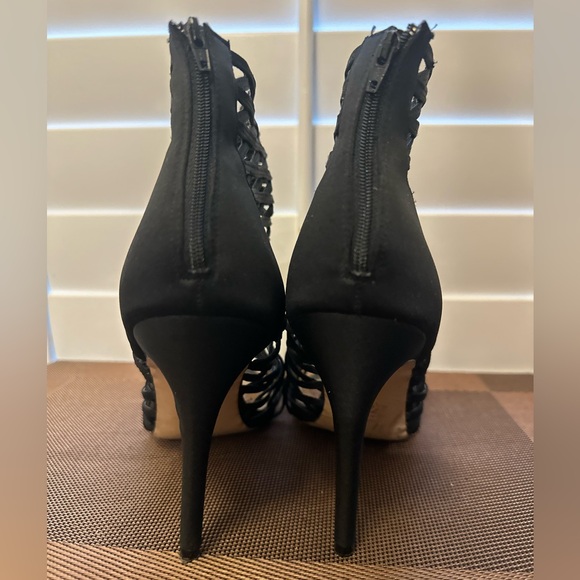 Nina Black Stiletto Heel Size 9.5 - Picture 4 of 5